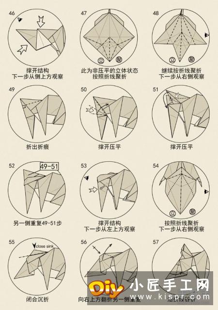 立体老鼠的折纸方法 十二生肖老鼠的折法图解