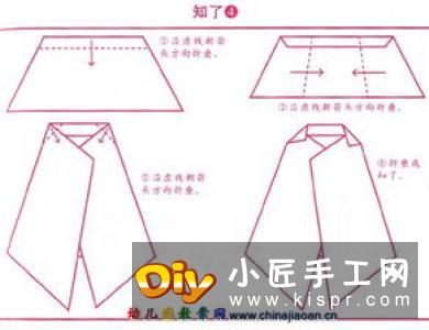 幼儿折纸兔头的方法 简易手工兔头的折法图解