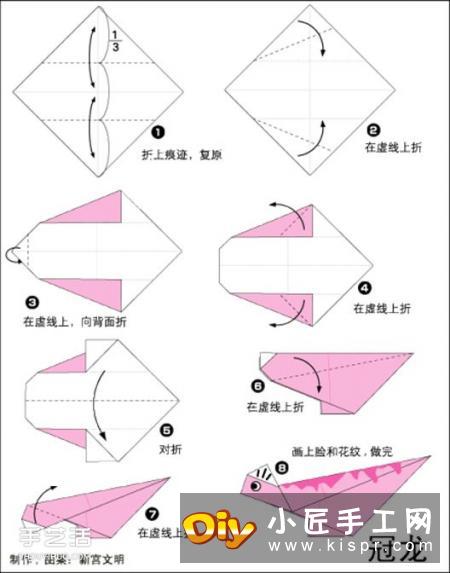 九种简单的恐龙折纸教程,基本上我们在电影里常能