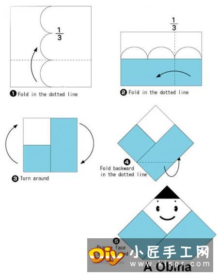 纸娃娃的折法图解教程 折纸娃娃的制作方法