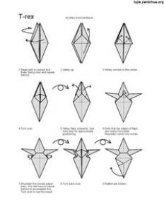 九种简单的恐龙折纸教程,基本上我们在电影里常能