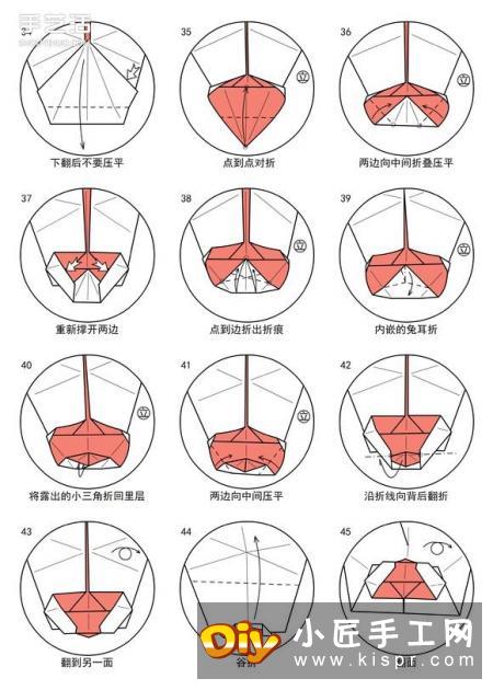 手工折纸短尾猴图解 详细短尾猴的折法步骤