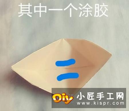 简单可爱皇冠盒子折法 折两艘小船叠起来就好