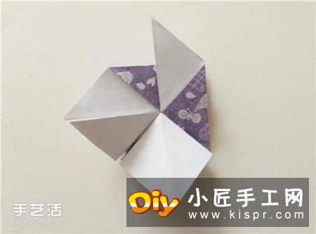 扑克牌黑桃和梅花花色的折纸方法图解